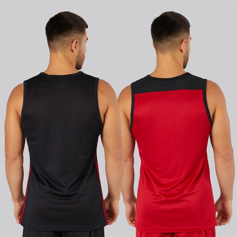 adidas Herren 3G Speed Reversible Basketball Trikot Schwarz/Power Red - Bild 2