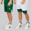adidas Heren 3G Speed Omkeerbare Basketbal Short Dark Green/Wit