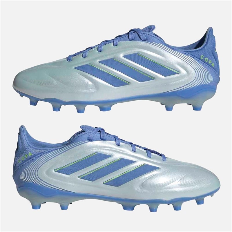 adidas Junior Copa Pure 3 Elite Hemelse Overwinningspakket FG/MG Vaste/Multigrond Voetbalschoenen Halo Blue/Blue Fusion/Lucid Lemon