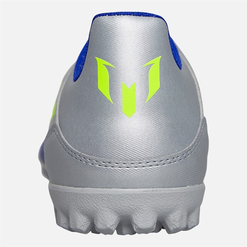 adidas Herenschoenen F50 Club Messi La Vida Rapida Pack TF Kunstgras Voetbalschoenen Silver Metallic/Solar Yellow/Lucid Blue - Afbeelding 3