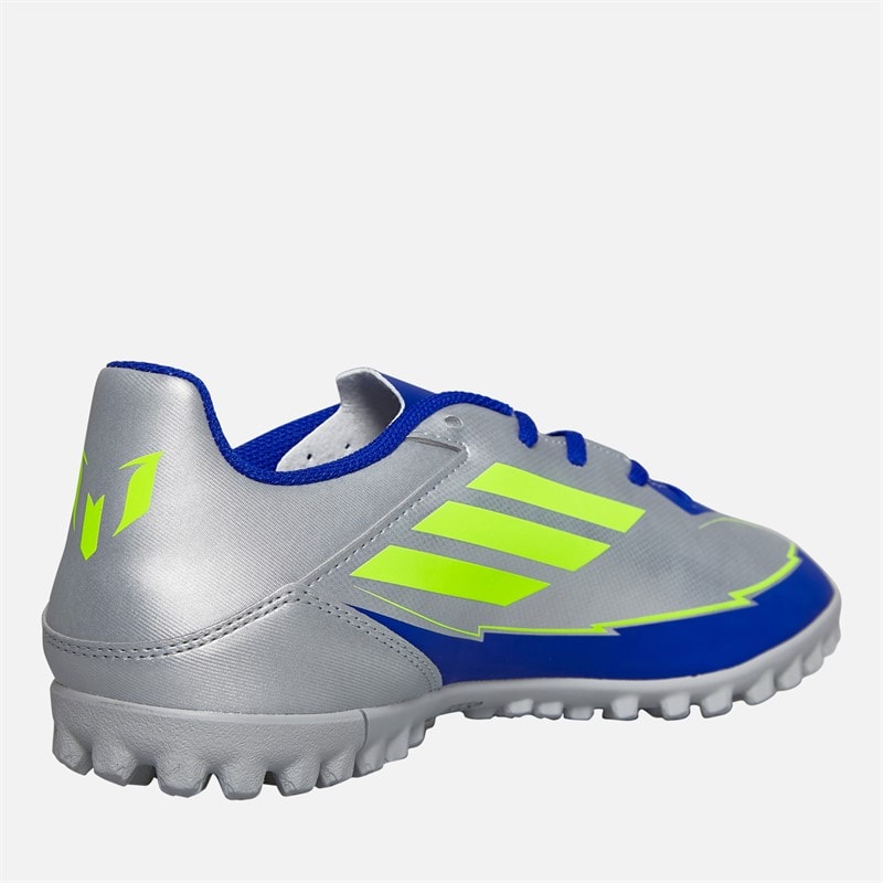 adidas Herenschoenen F50 Club Messi La Vida Rapida Pack TF Kunstgras Voetbalschoenen Silver Metallic/Solar Yellow/Lucid Blue - Afbeelding 5