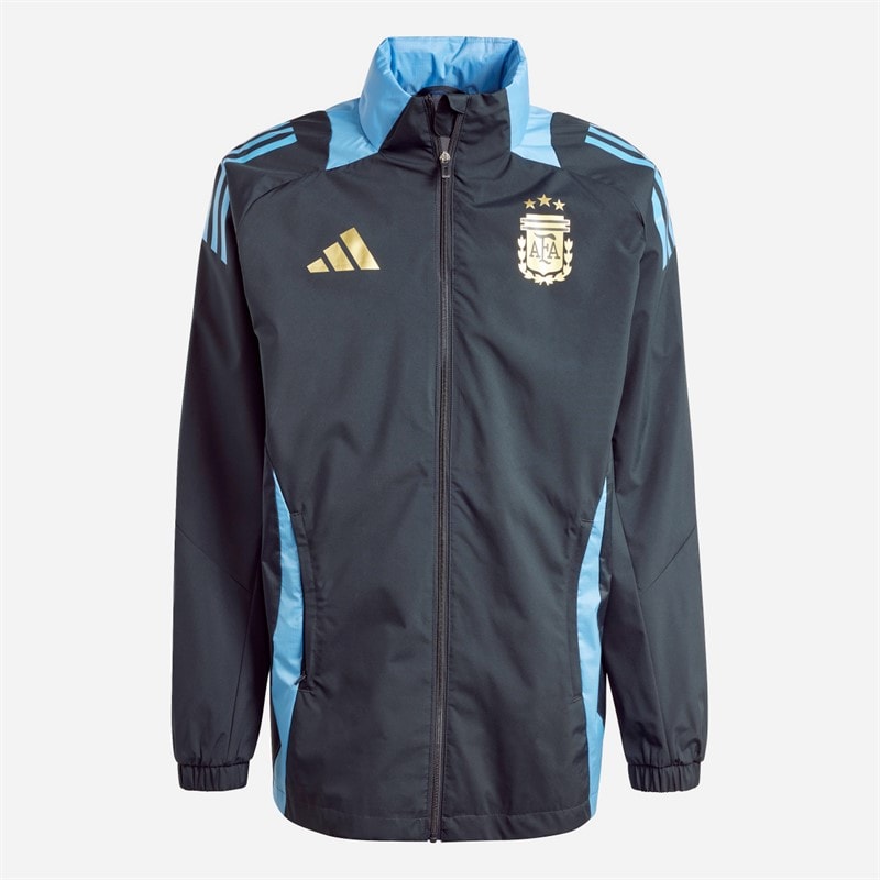 adidas Heren AFA Argentinië All Weather Jas Carbon - Afbeelding 1