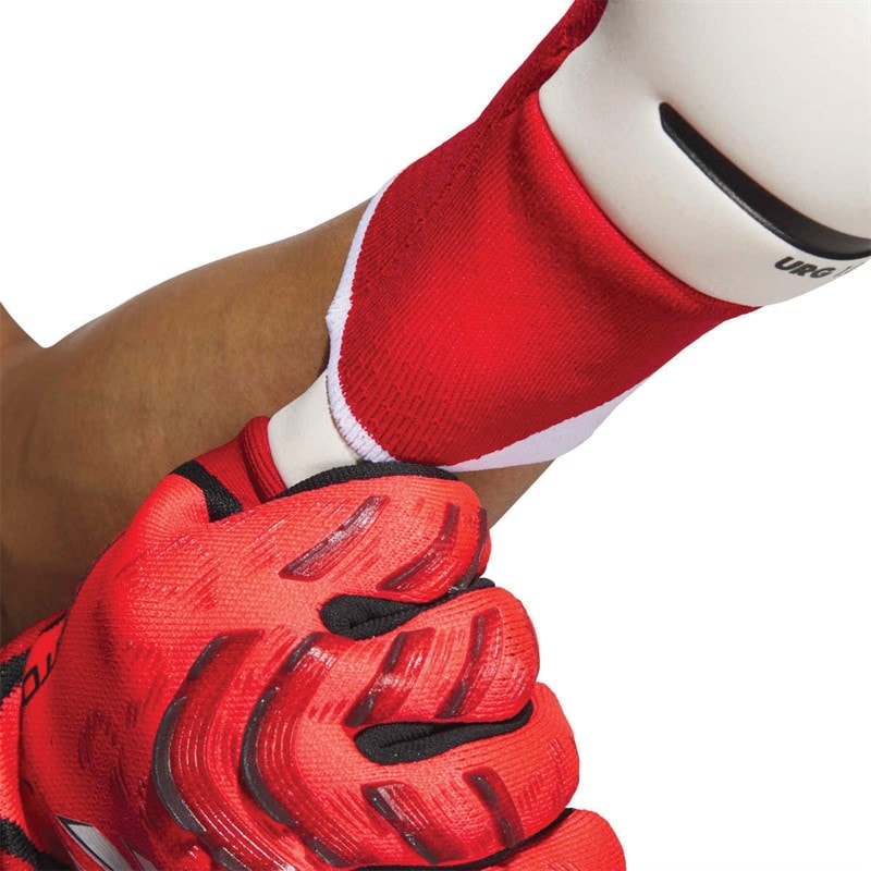 adidas Heren Predator 25 Pro Promo Torwarthandschuhe Lucid Red/Zwart/Pure Ruby - Afbeelding 2