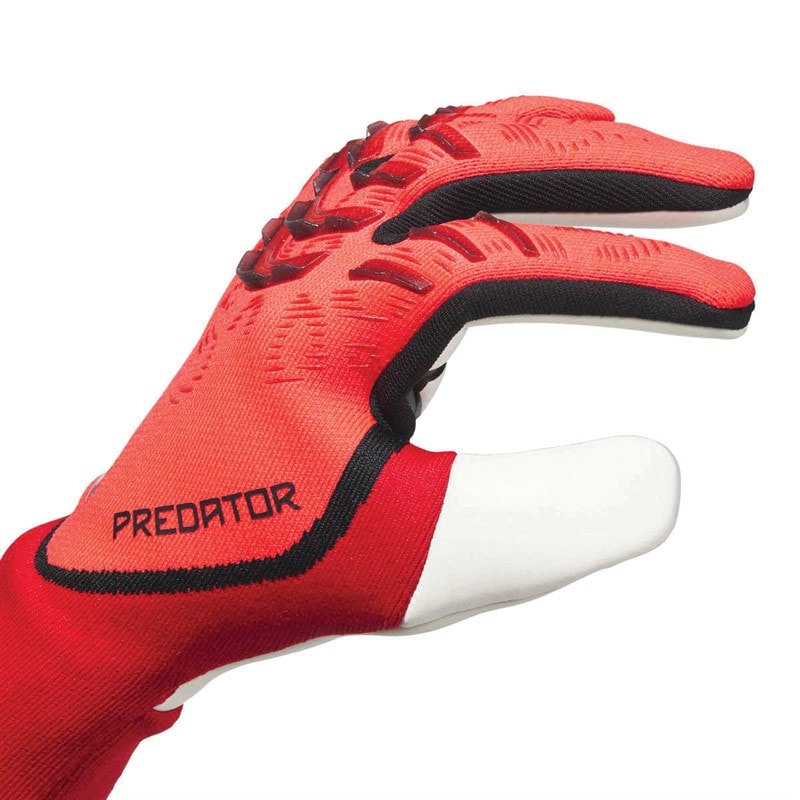 adidas Heren Predator 25 Pro Promo Torwarthandschuhe Lucid Red/Zwart/Pure Ruby - Afbeelding 3