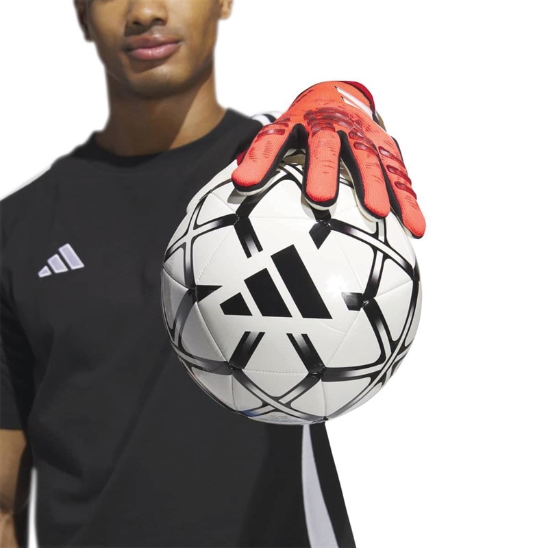 adidas Heren Predator 25 Pro Promo Torwarthandschuhe Lucid Red/Zwart/Pure Ruby - Afbeelding 5