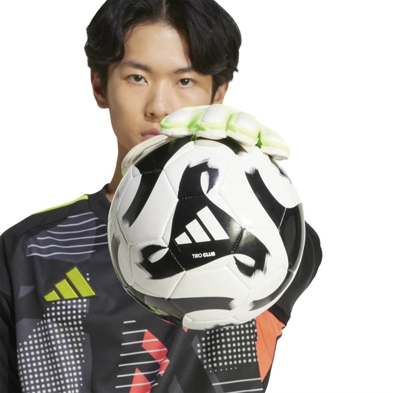 adidas Heren Predator Match Finger Save Keeper Handschoenen Wit/Lucid Lemon/Lucid Pink - Afbeelding 5