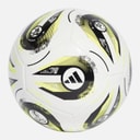 adidas Dames Euro 25 Club Training Voetbal Wit/Zwart/Lucid Lemon