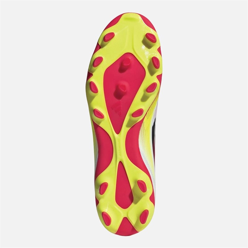 adidas Heren F50 League MG Multi Ground Voetbalschoenen Cloud White/Core Black/Solar Yellow - Afbeelding 2
