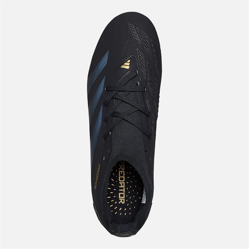 adidas Heren Predator Pro Dark Spark Pack FG Firm Ground Voetbalschoenen Core Black/Carbon/Gold Metallic - Afbeelding 4
