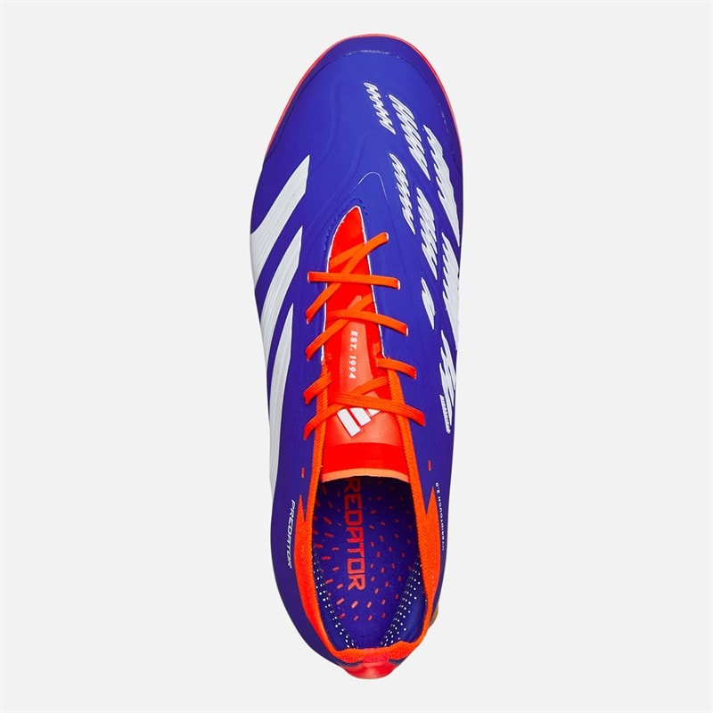 adidas Chaussures de Football Homme Predator Elite Advancement Pack 2G/3G AG Gazon Synthétique Lucid Blue/Cloud White/Solar Red - Image 4