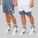 adidas Heren 3G Snelheid Omkeerbare Basketbal Shorts Onix/Wit