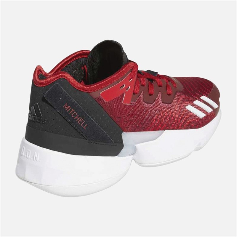 adidas Chaussures de basketball unisexe D.O.N. Issue 4 Team Power Red/Cloud White/Core Black - Image 3