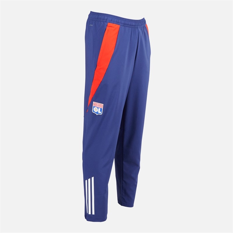 adidas Pantalon de présentation OL Olympique Lyon Homme Midnight Indigo/Bright Red/White Tint - Image 4