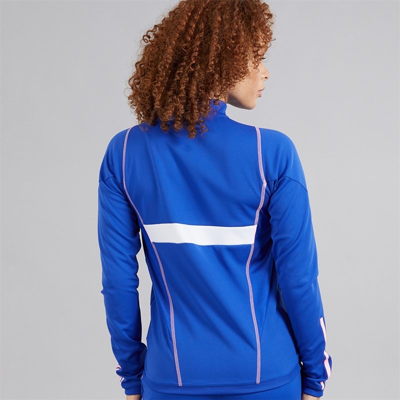 adidas FFR Team France Kurtka sportowa dla niej kolor Semi Lucid Blue – zdjęcie  2