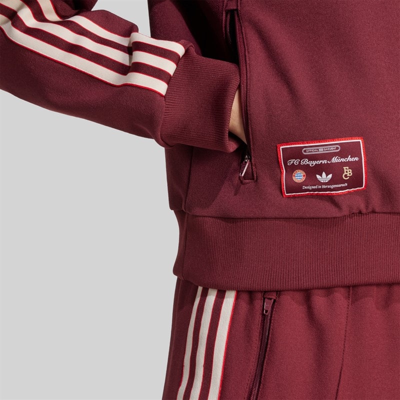 adidas Dames FCB FC Bayern Muenchen Icon Trainingsjack Shadow Red - Afbeelding 5