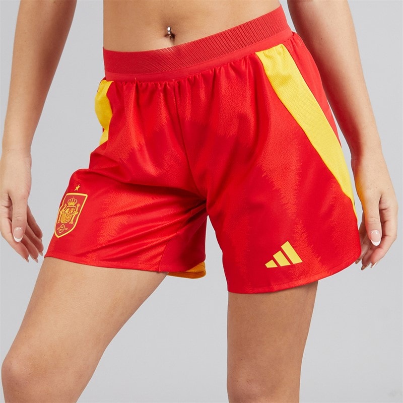 adidas Damen FEF Spanien Damen 24/25 Authentische Heimshorts Better Scarlet - Bild 2