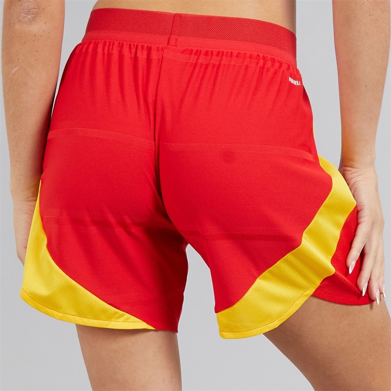 adidas Damen FEF Spanien Damen 24/25 Authentische Heimshorts Better Scarlet - Bild 3