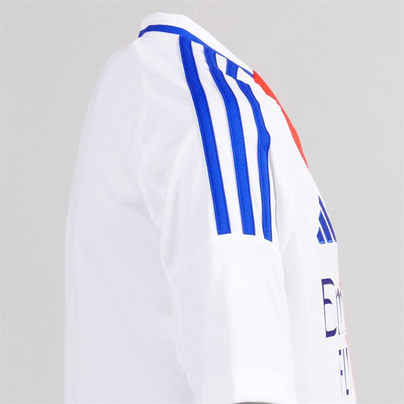 adidas Jongens OL Olympique Lyon 24/25 Thuis Tenue Wit - Afbeelding 4