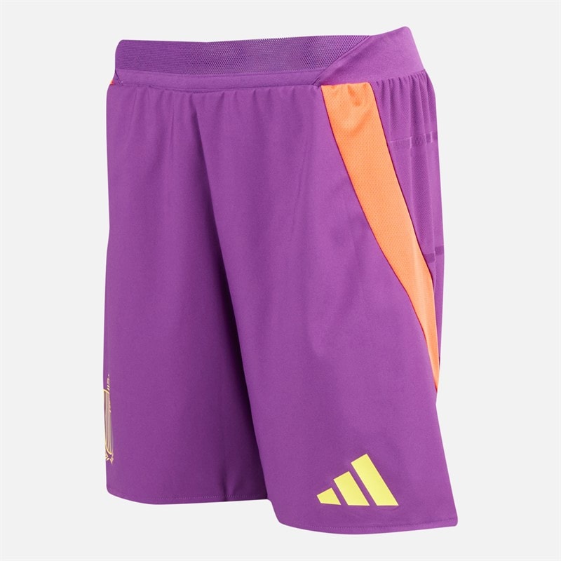 adidas Herren RBFA Belgien 24/25 Authentic Auswärts Shorts Glory Purple - Bild 2