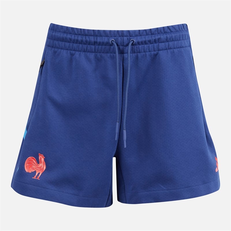 adidas Dames FFR Frankrijk Rugby Z.N.E. Reis Shorts Dark Blue