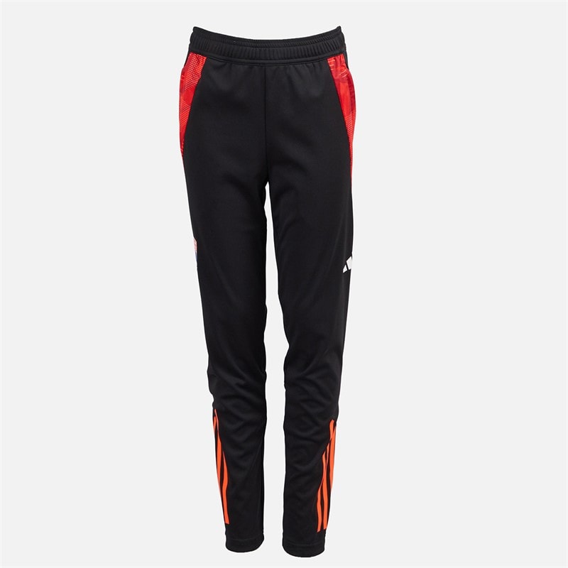 adidas Jongens OL Olympique Lyon Trainingsbroek Zwart/App Solar Red