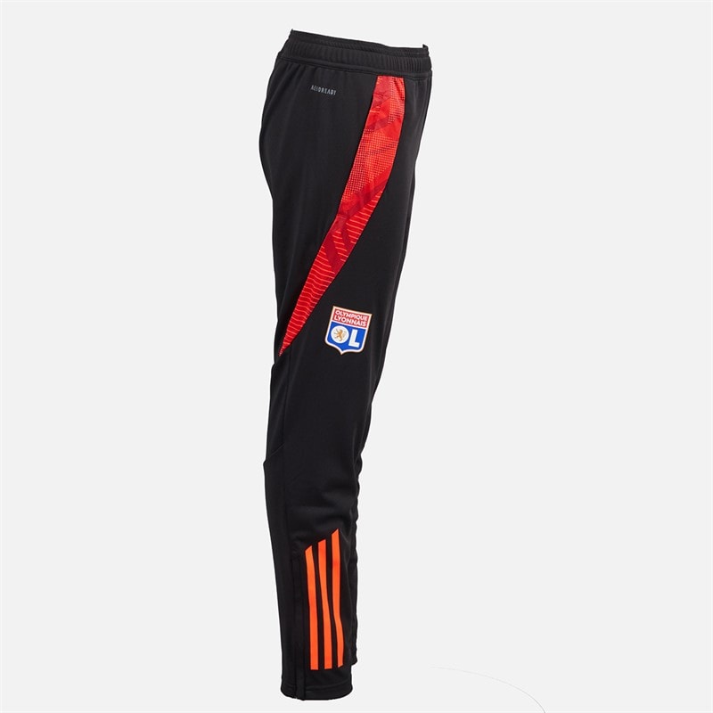 adidas Jongens OL Olympique Lyon Trainingsbroek Zwart/App Solar Red - Afbeelding 3
