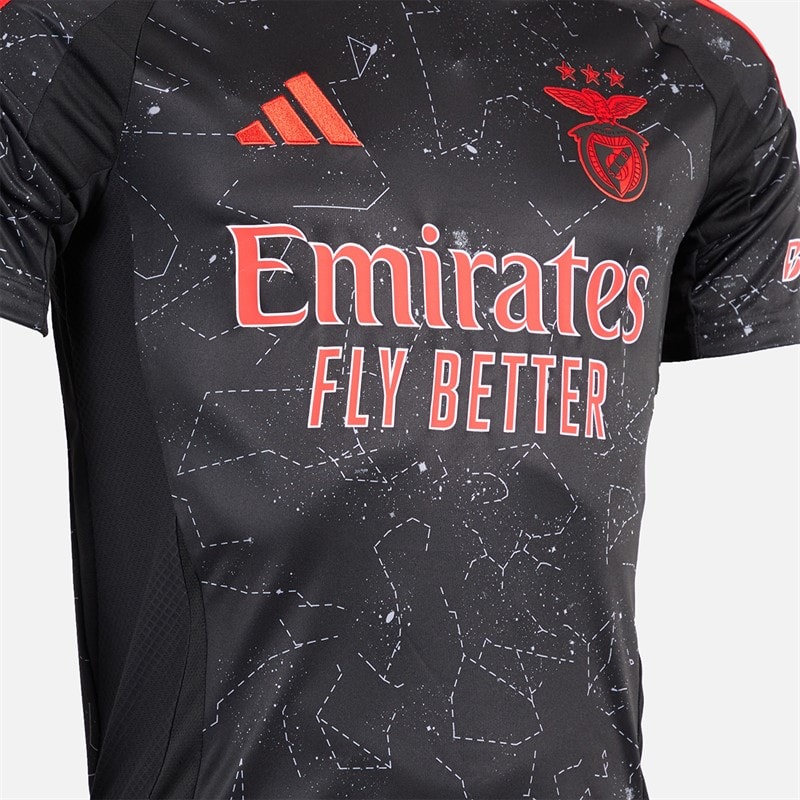 adidas Herren SLB Benfica 24/25 Auswärtstrikot Schwarz - Bild 4