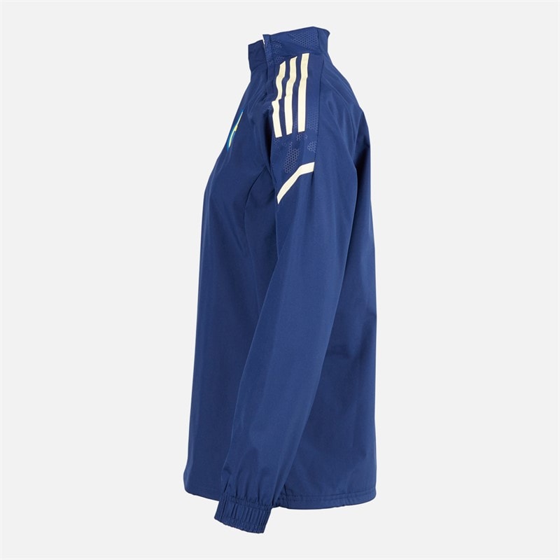adidas Haut Hybride SVFF Suède Femme Team Navy Blue/Easy Yellow - Image 3