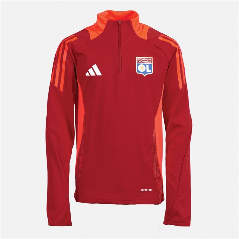 adidas Jongens OL Olympique Lyon Trainingsshirt Team Power Red 2 - Afbeelding 1