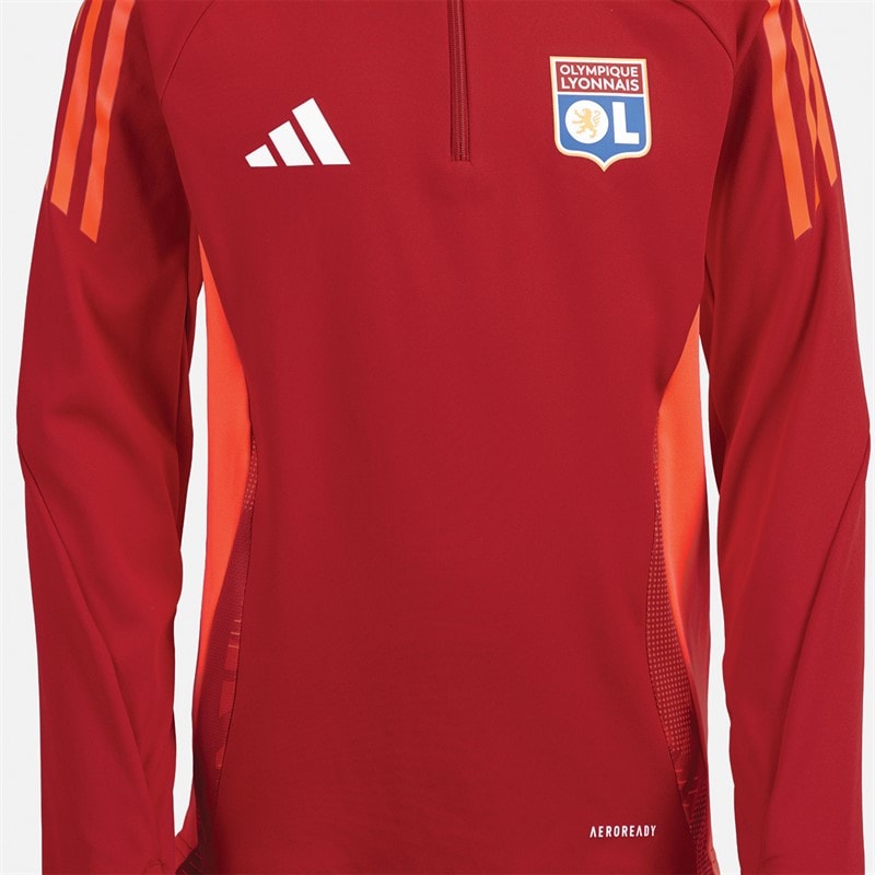 adidas Junior Junge OL Olympique Lyon Trainingstop Team Power Red 2 - Bild 3