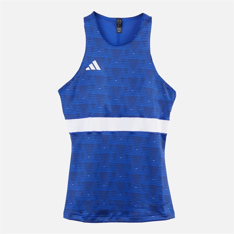 adidas Dames Y-Tank Heat.Rdy Trainings Top Semi Lucid Blue/Wit