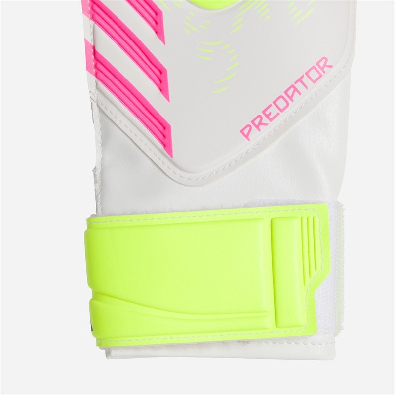adidas Junior Predator Training Keepershandschoenen Wit/Lucid Lemon/Lucid Pink - Afbeelding 2