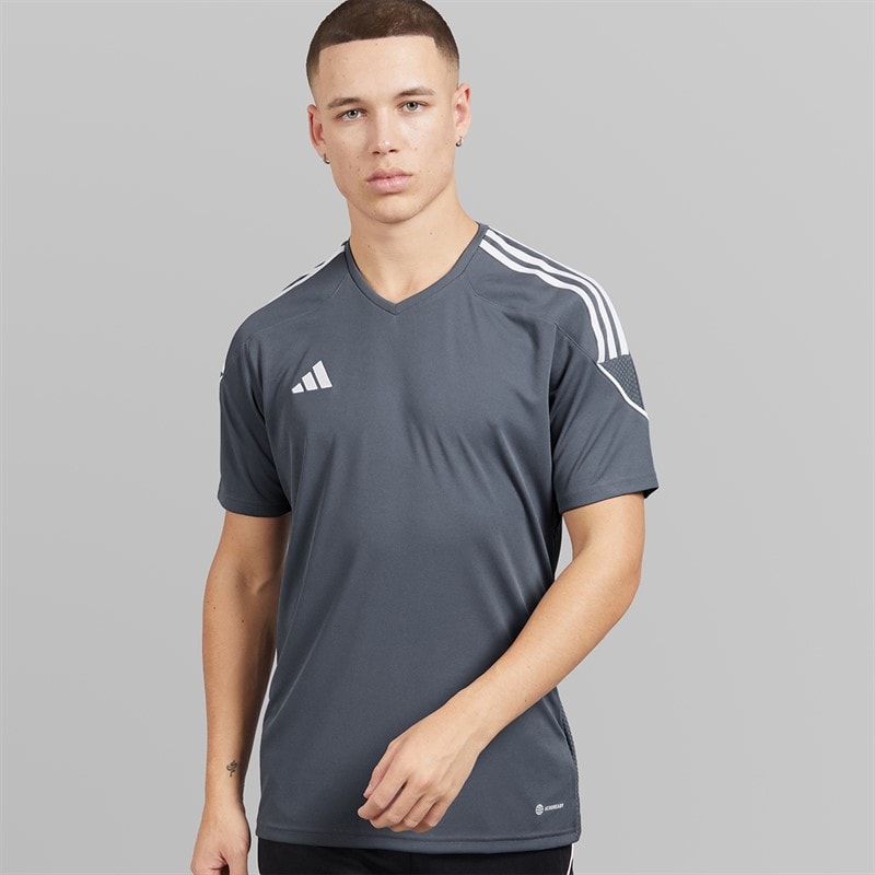 adidas T-shirt Tiro 23 League Homme Team Onix/Blanc