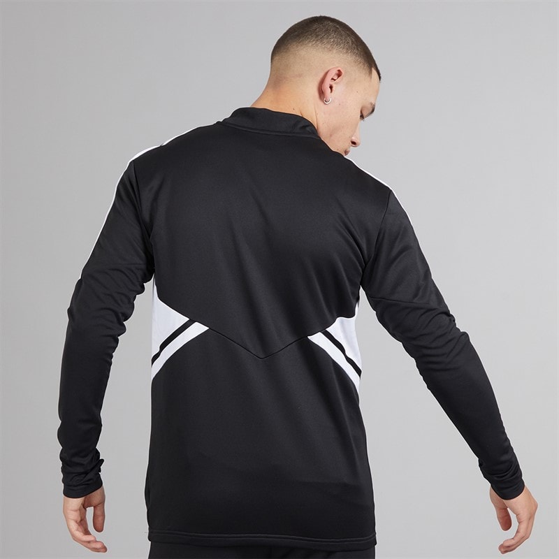 adidas Condivo 22 1/4 zamek góra treningowa dla niego kolor czarno-biały – zdjęcie  2