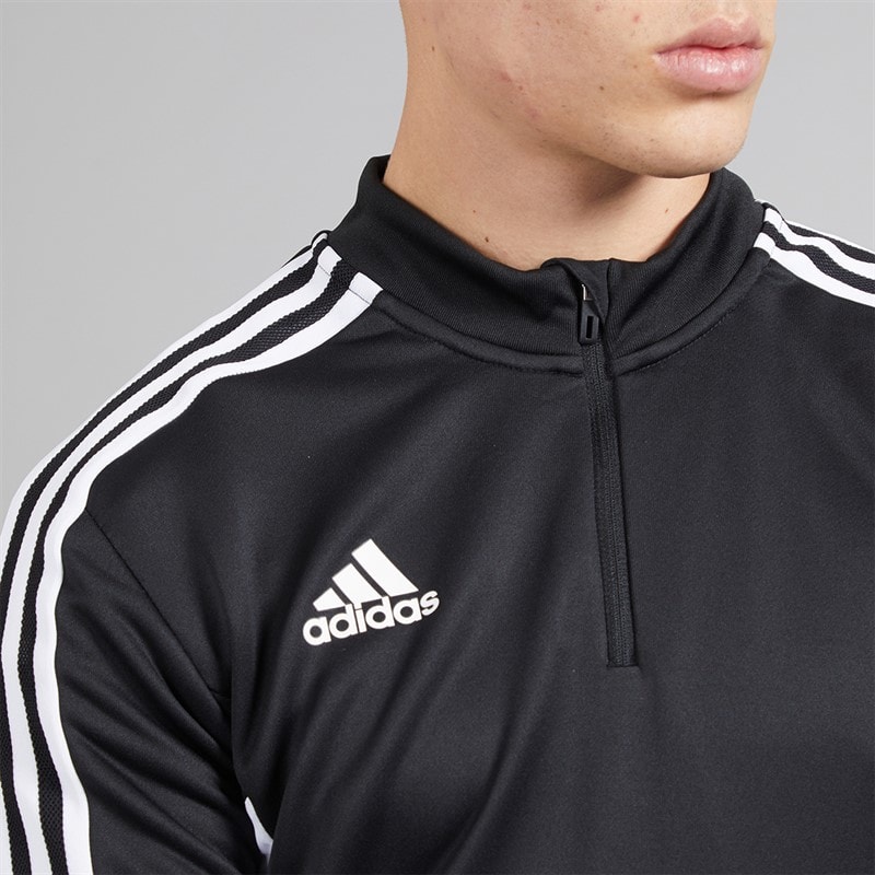 adidas Condivo 22 1/4 zamek góra treningowa dla niego kolor czarno-biały – zdjęcie  3