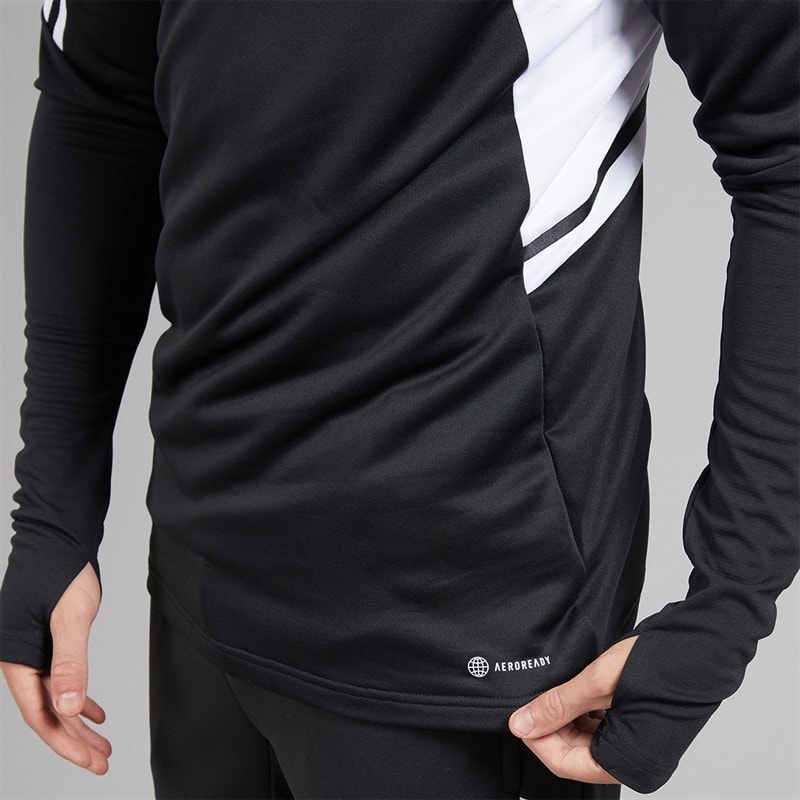adidas Condivo 22 1/4 zamek góra treningowa dla niego kolor czarno-biały – zdjęcie  5