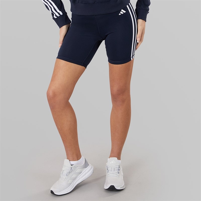 adidas Spodnie treningowe z wysokim stanem 3-Stripes dla niej kolor Legend atramentowy – zdjęcie  1