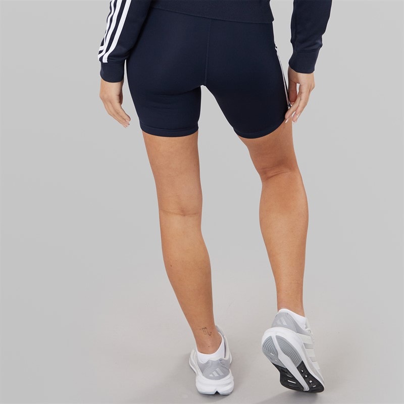 adidas Spodnie treningowe z wysokim stanem 3-Stripes dla niej kolor Legend atramentowy – zdjęcie  2