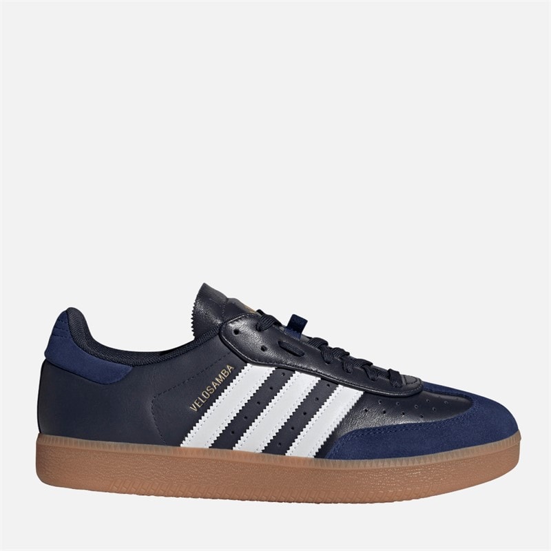 adidas Herenschoenen Velosamba Leer Fietsen Legend Ink/Cloud White/Dark Blue - Afbeelding 1