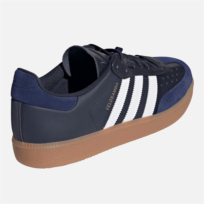 adidas Herenschoenen Velosamba Leer Fietsen Legend Ink/Cloud White/Dark Blue - Afbeelding 3