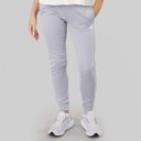 adidas Dames Aeroready Game And Go Tapered Fleece Joggingbroek Gloy Grey/Wit