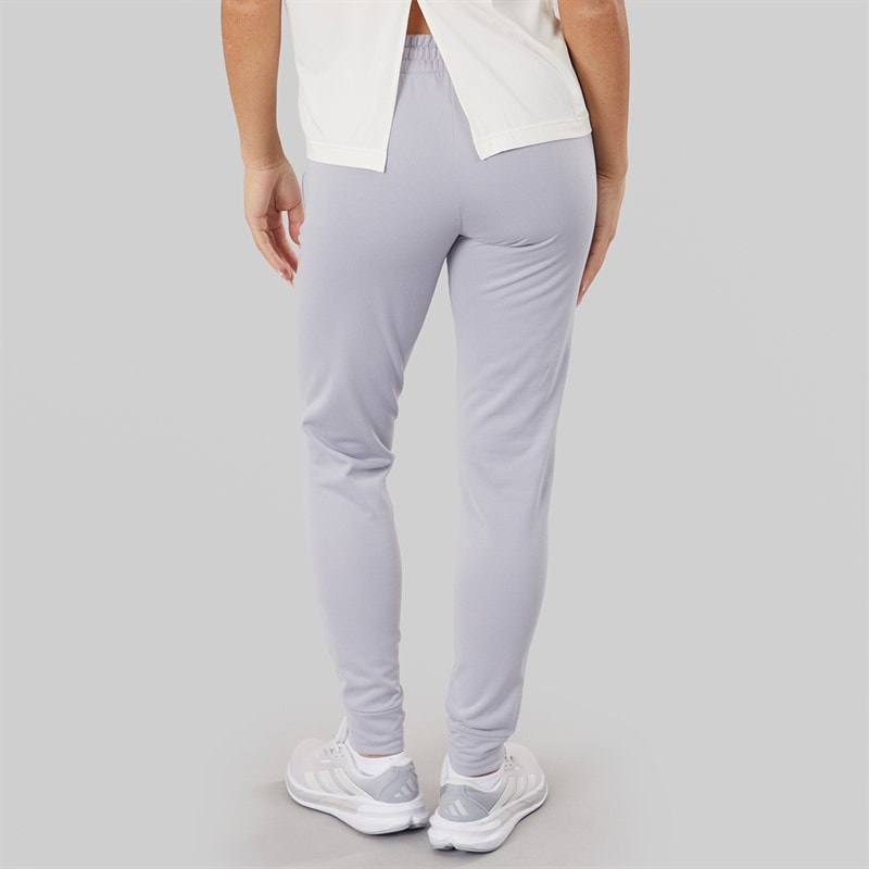 adidas Dames Aeroready Game And Go Tapered Fleece Joggingbroek Gloy Grey/Wit - Afbeelding 2
