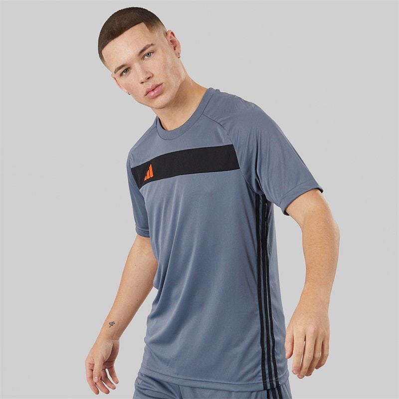 adidas T-shirt essentiel Tiro 25 Homme Team Onix/Super Orange - Image 5