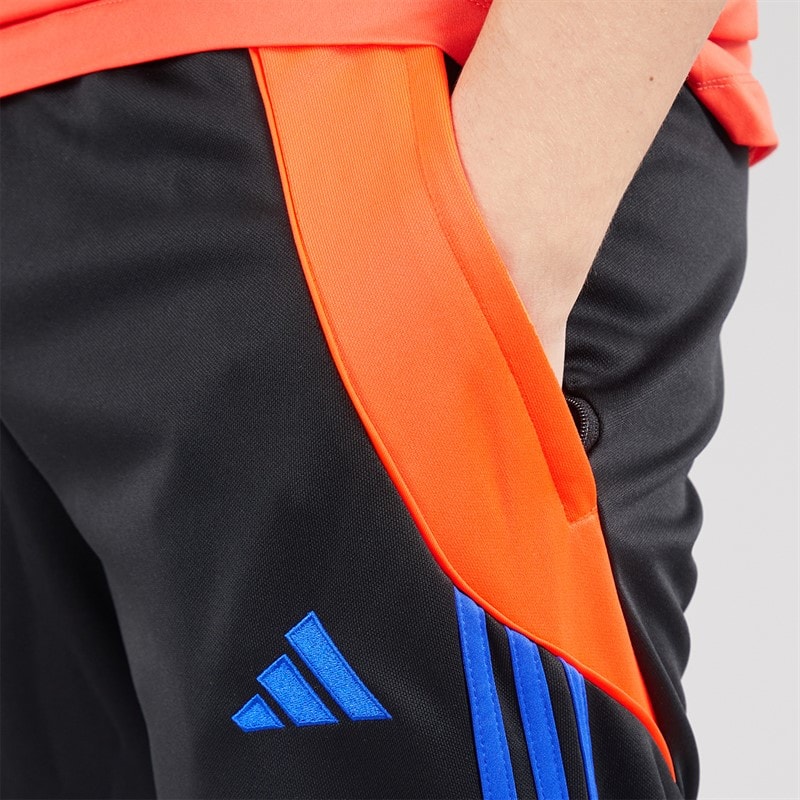 adidas Heren Tiro 24 Trainingsbroek Zwart/Solar Red/Lucid Blue - Afbeelding 3