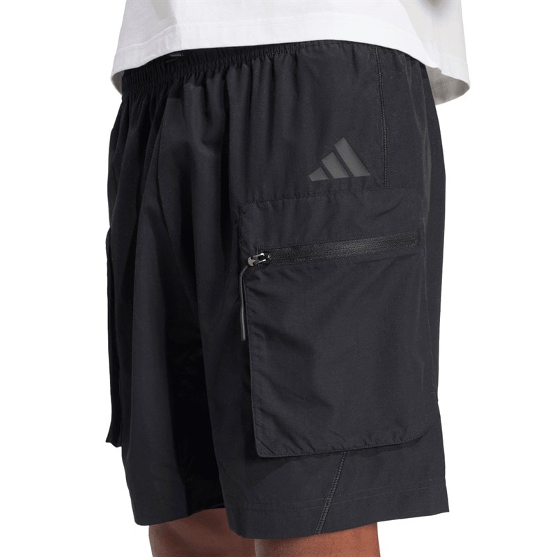 adidas City Escape Woven spodenki dla niego kolor Czarny – zdjęcie  4