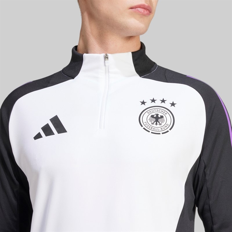 adidas Treningowy top zamkiem 1/4 DFB Niemcy dla niego kolor Biały – zdjęcie  3