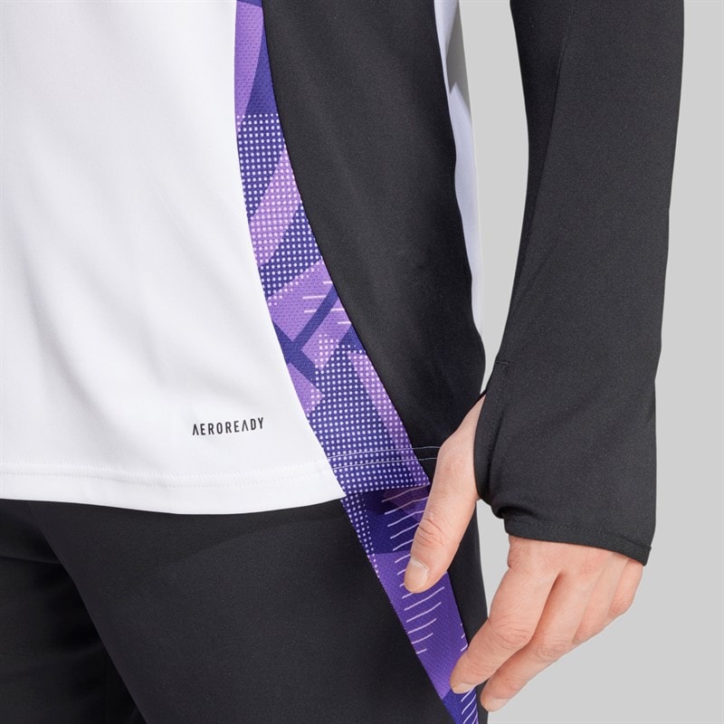 adidas Treningowy top zamkiem 1/4 DFB Niemcy dla niego kolor Biały – zdjęcie  4