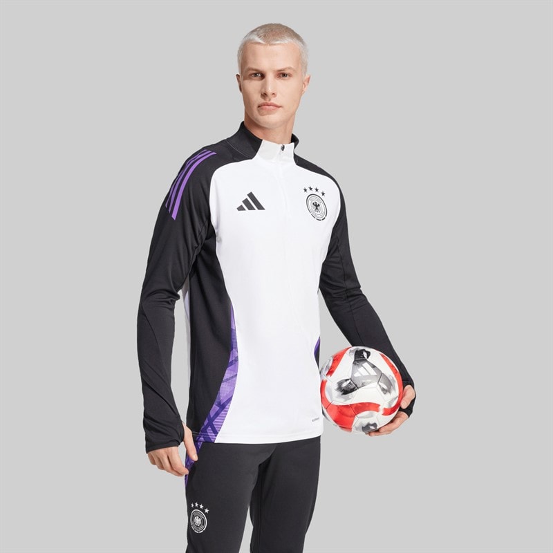 adidas Treningowy top zamkiem 1/4 DFB Niemcy dla niego kolor Biały – zdjęcie  5