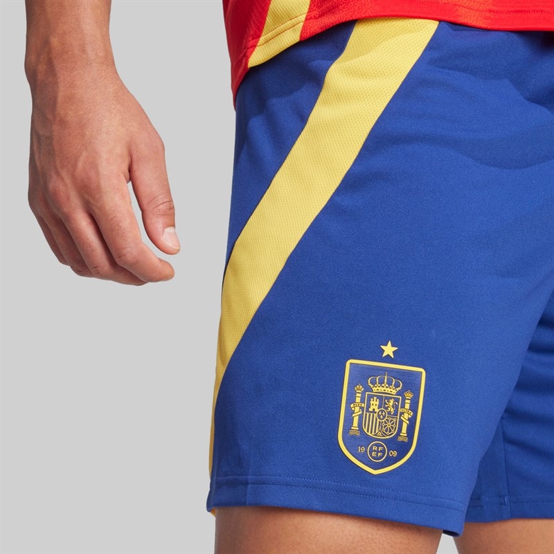 adidas Spodenki FEF Hiszpania 23/24 home dla niego kolor Victory Blue – zdjęcie  3