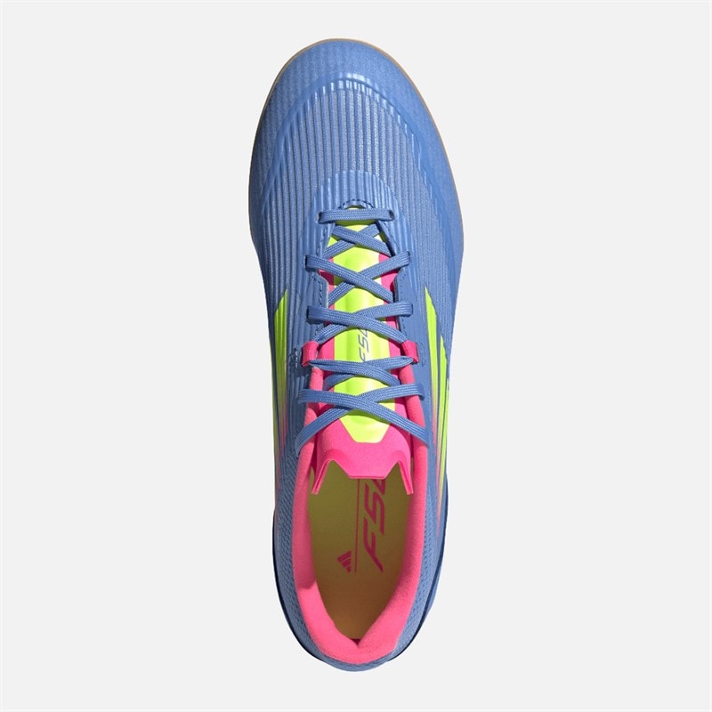 adidas Herenschoenen F50 League Indoor Voetbalschoenen Blue Fusion/Lucid Lemon/Lucid Pink - Afbeelding 4